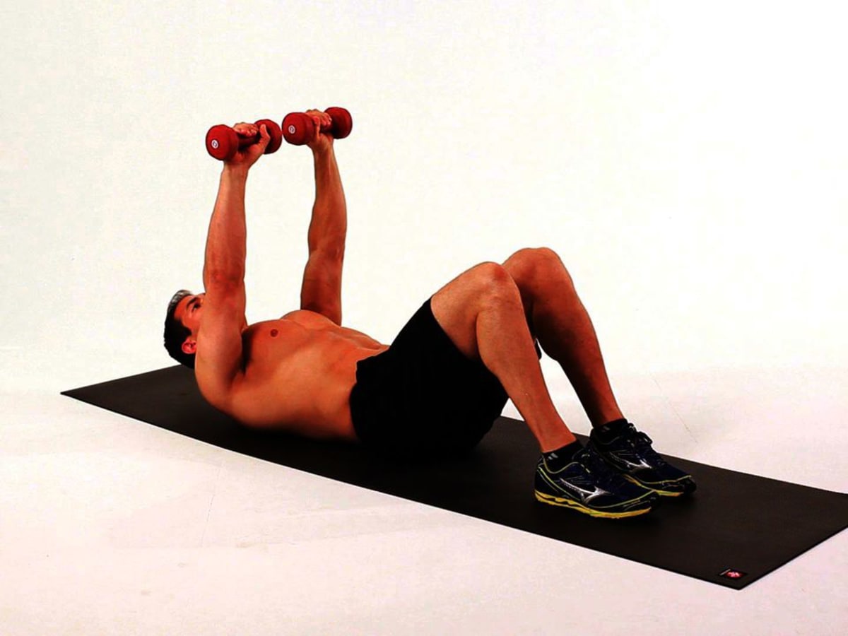 Sit up dumbbell sales