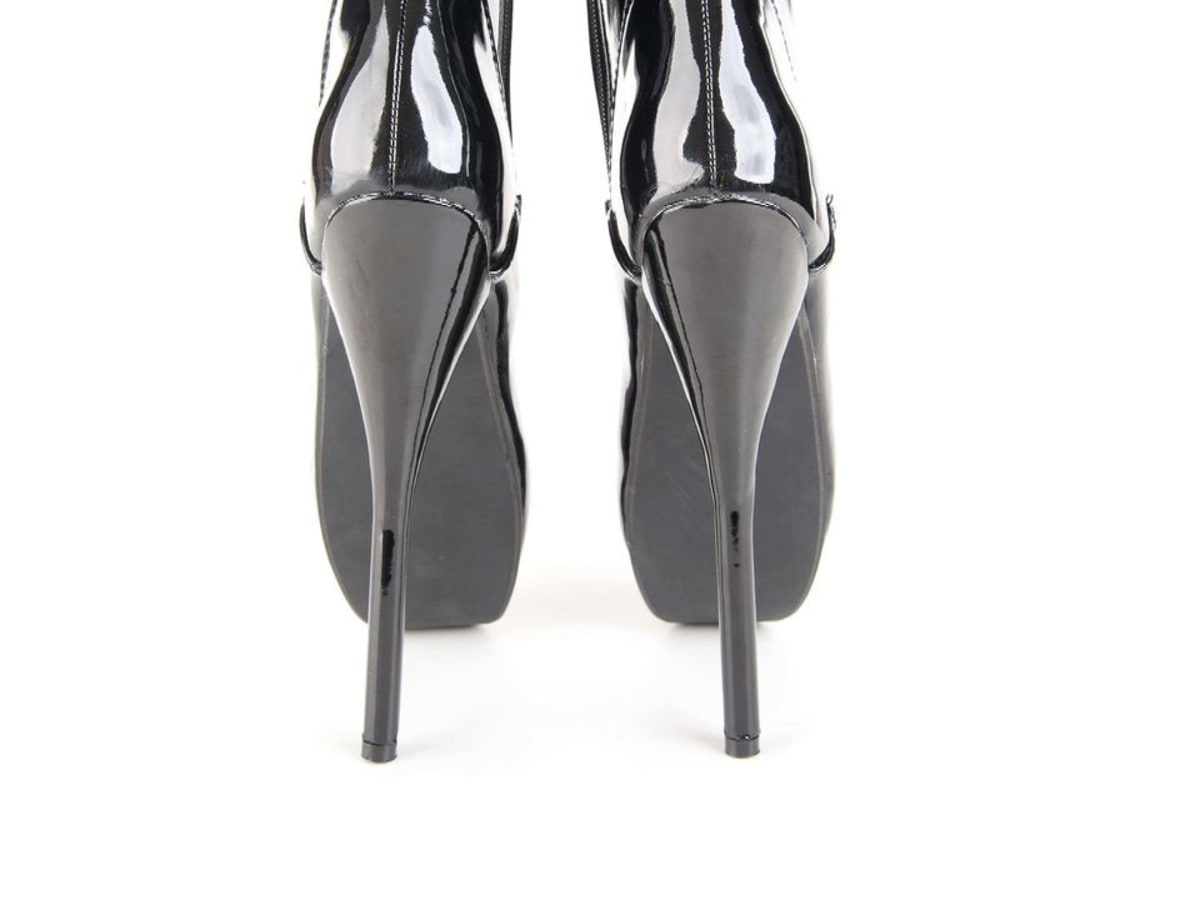Walking in sales extreme heels