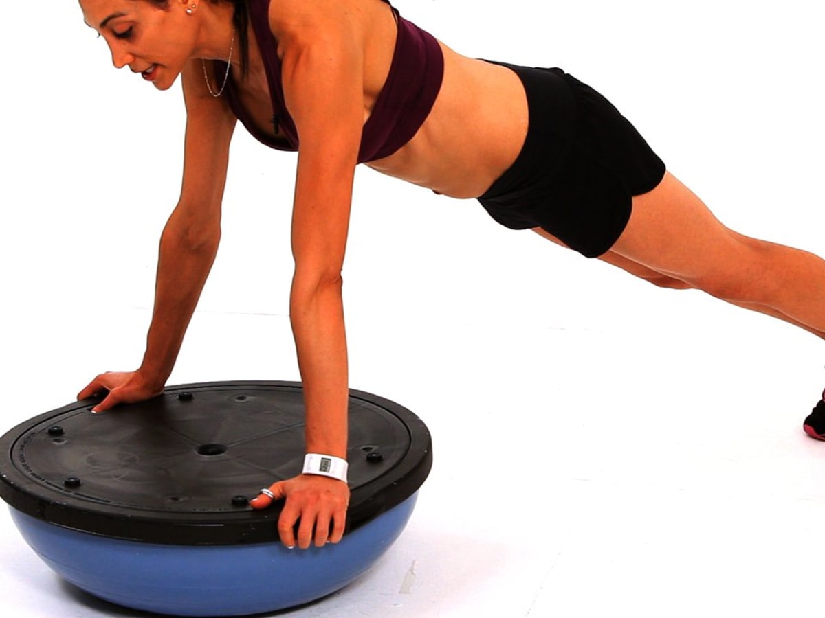 How to Do a Platform Push Up with a Bosu Ball Howcast