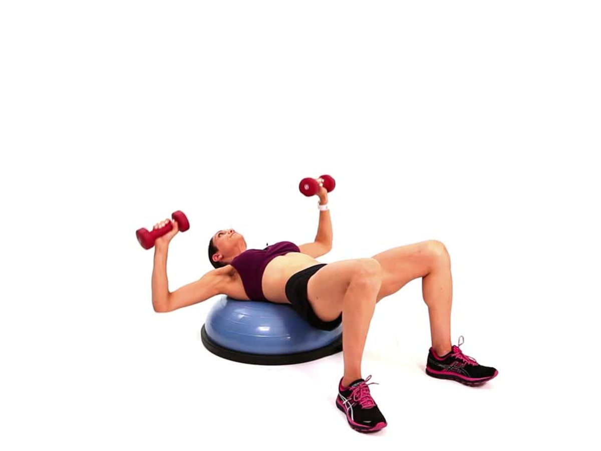 Chest press on ball 2025