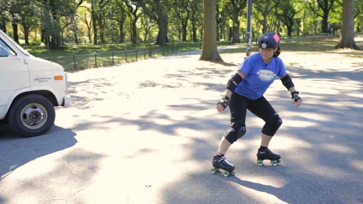 How to Do a Hockey Stop on Roller Skates Howcast