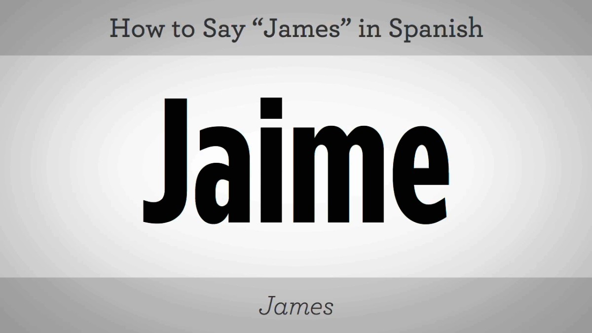 How To Say James In Spanish Howcast