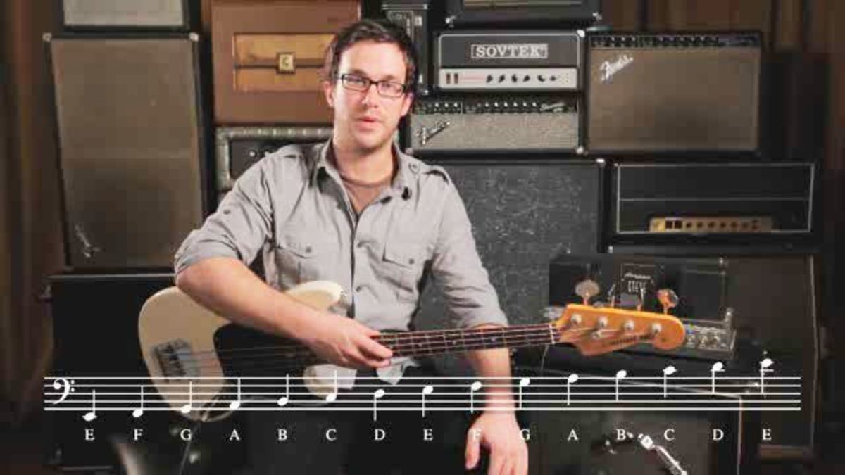 How to Read Music Notation in Bass Clef for the Bass Guitar Howcast