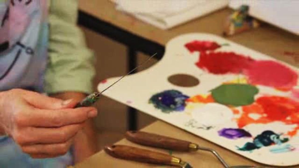 How to Use a Palette Knife with Acrylic Paint Howcast