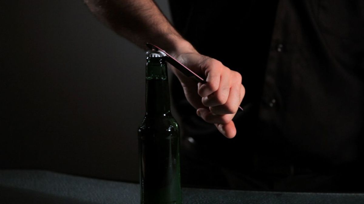How to Do the Hanging Beer Opening Trick in Flair Bartending Howcast