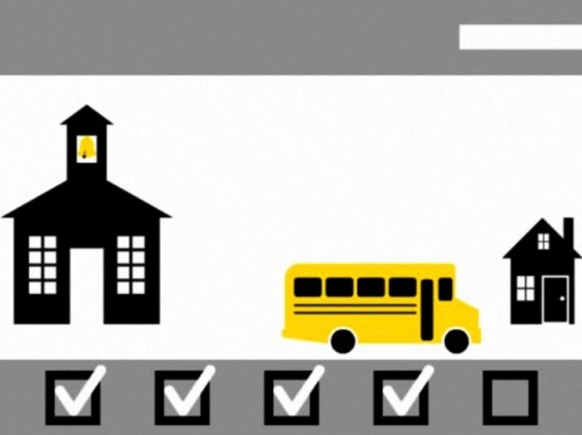 we did our homework on the bus we did our homework on the bus