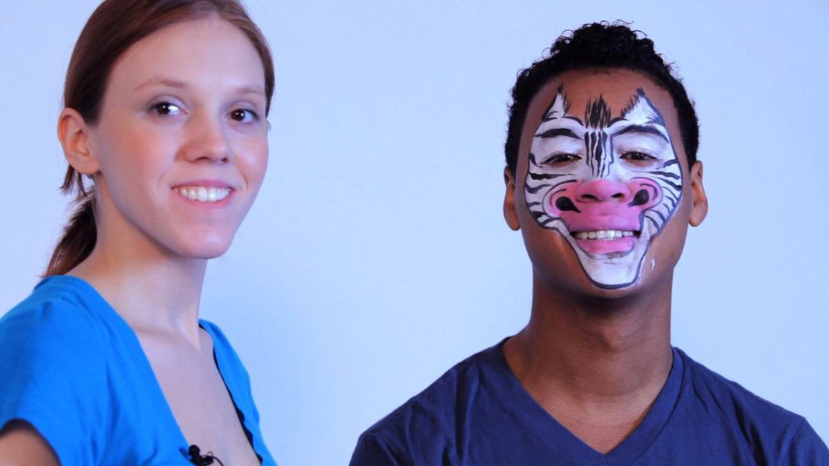 How to Paint a Zebra with Face Paint Howcast