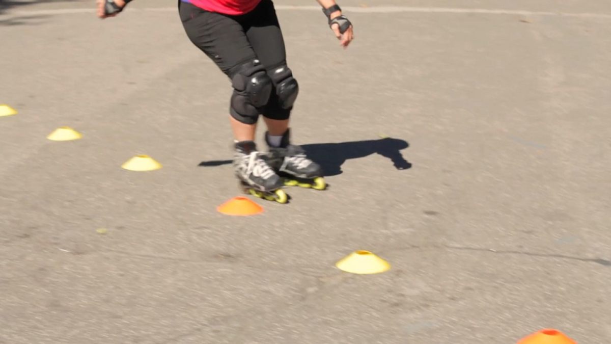 How to Slalom on Rollerblades Howcast