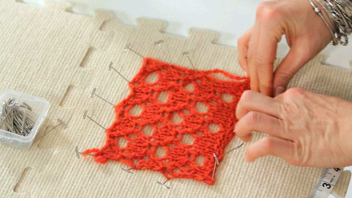 How to Block in Knitting Howcast