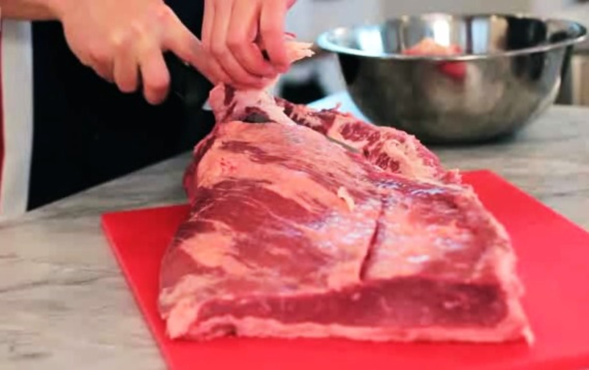 How to Finish Trimming a Brisket for Barbecue Howcast