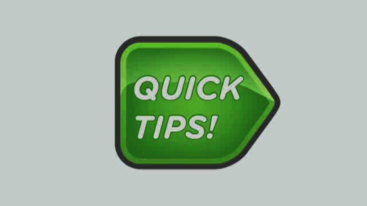 Quick tip. Quick tip