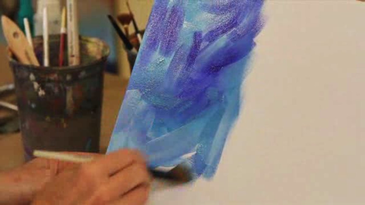 How to Paint a Mottled Background Using Acrylic Paint Howcast