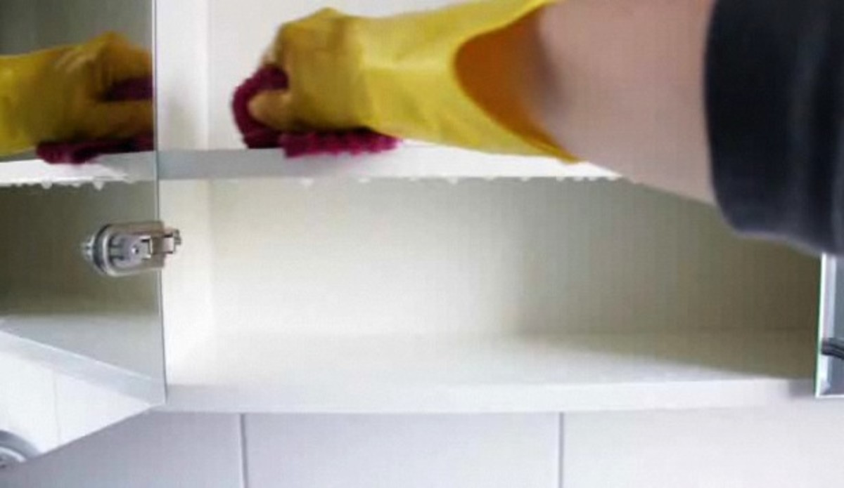 How To Clean Mold From Bathroom Cabinets Howcast