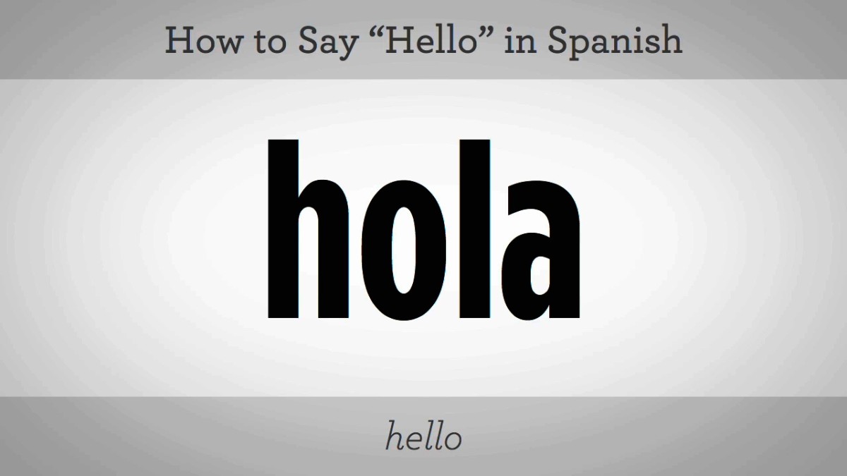 How To Say Hello In Spanish Howcast