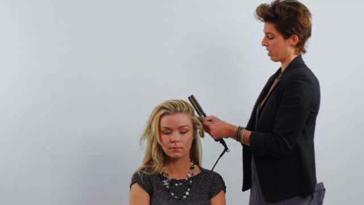 How To Curl Your Hair With A Flat Iron For A Glam Look Howcast
