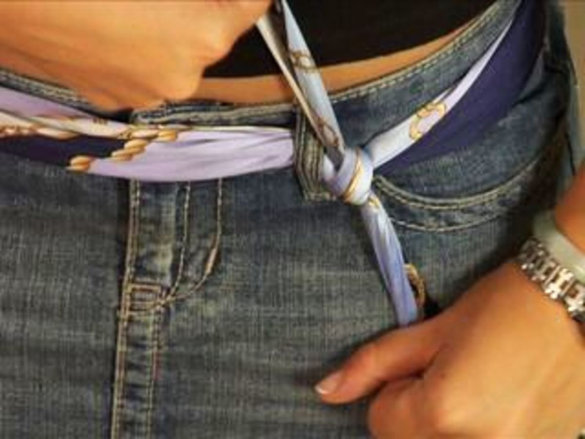 How to Tie a Scarf Belt Howcast