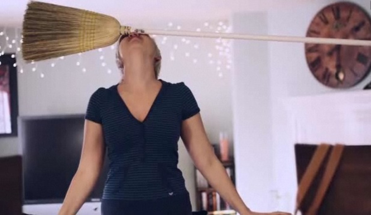 How to Balance a Broom on Your Body Howcast