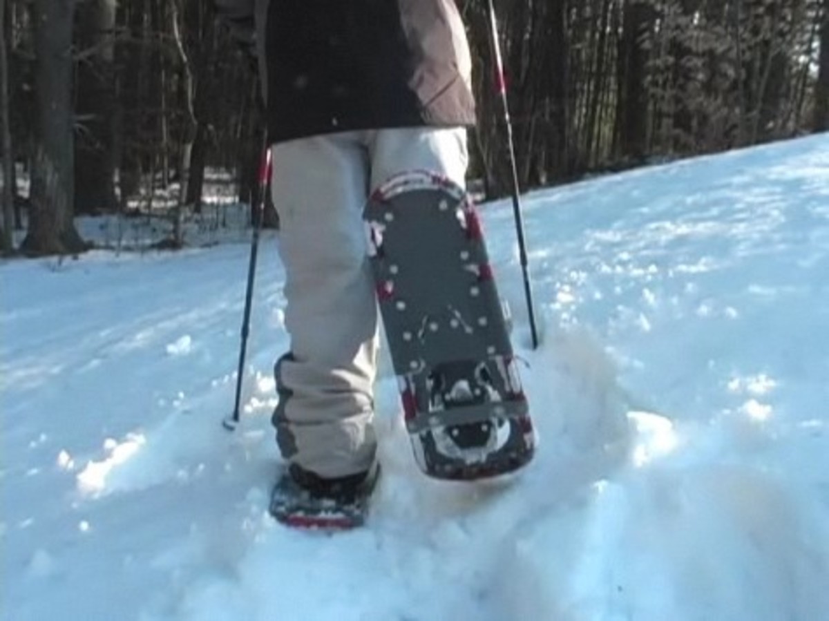 How to Walk In Snowshoes Howcast