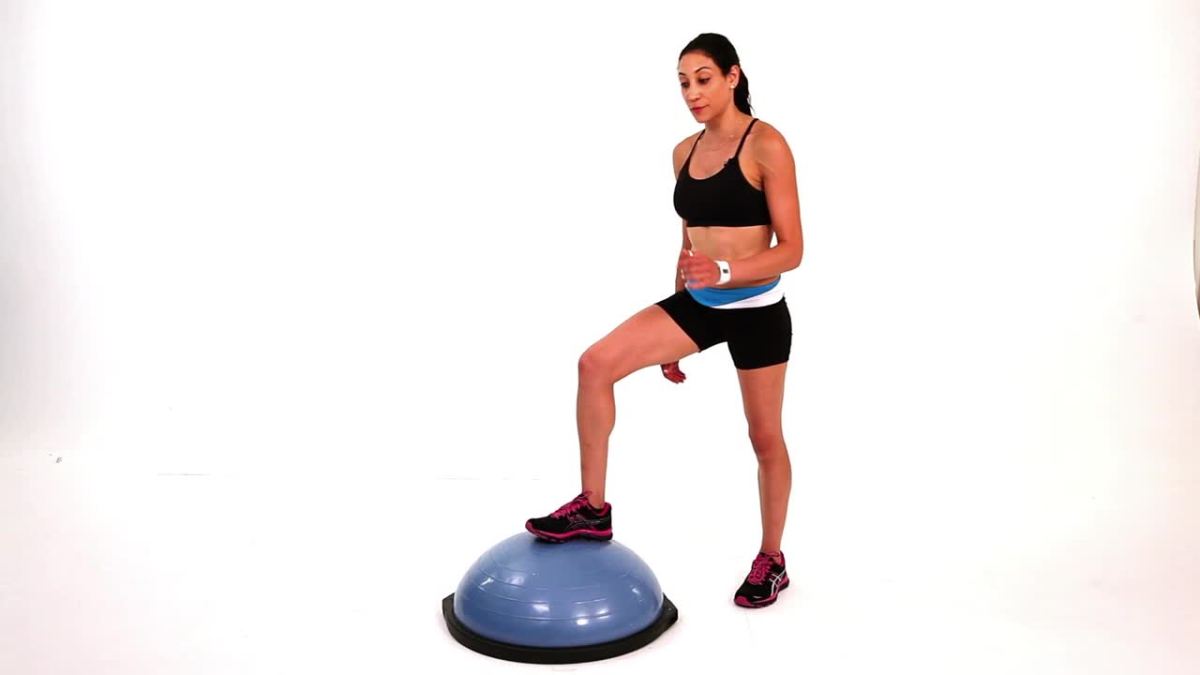 How to Do a Bosu Ball KneeRepeater Exercise Howcast