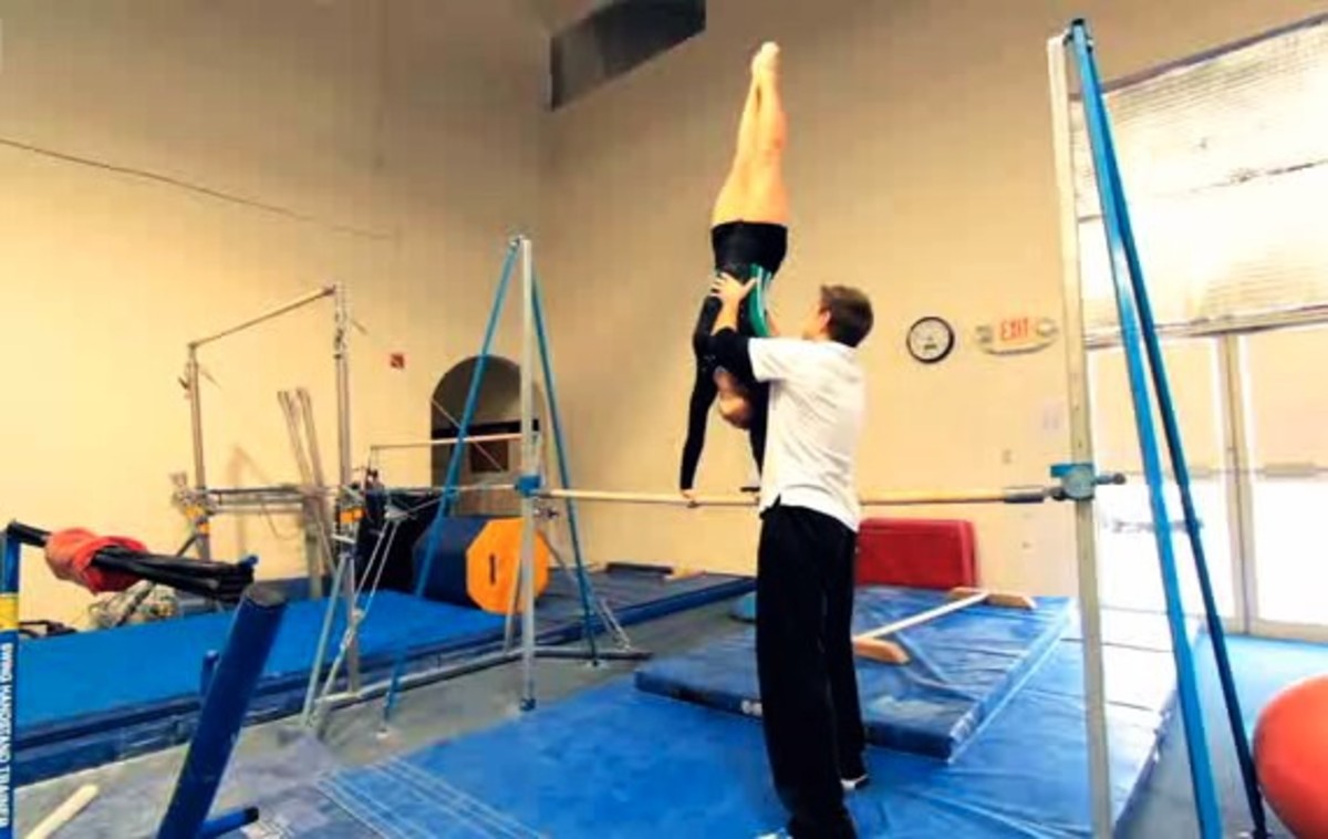 How to Do a Cast Handstand Drill in Gymnastics Howcast