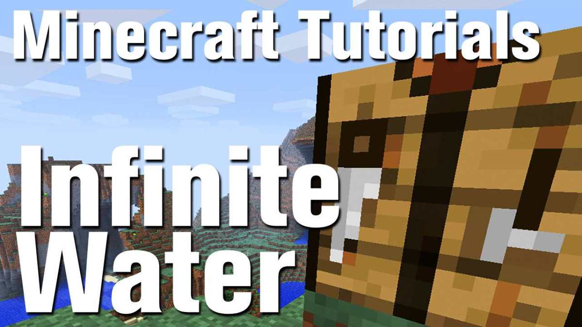 Minecraft Tutorial How to Make Infinite Water in Minecraft Howcast