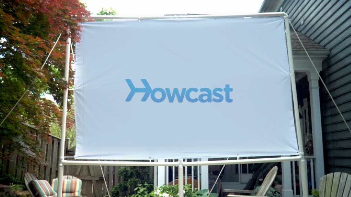 How to Build an Outdoor Movie Theater Part 1 the Screen Howcast