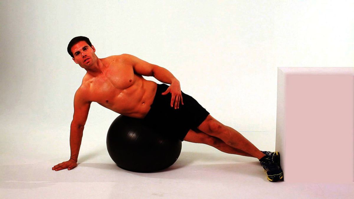 View Crunches Are Easier On An Exercise Ball Background