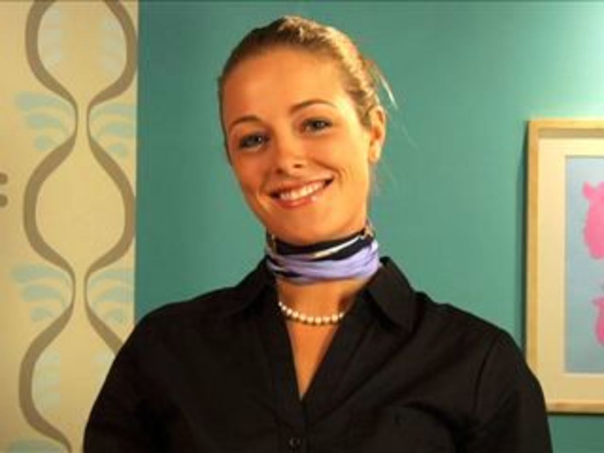 How to Tie a Scarf with a French Twist Howcast