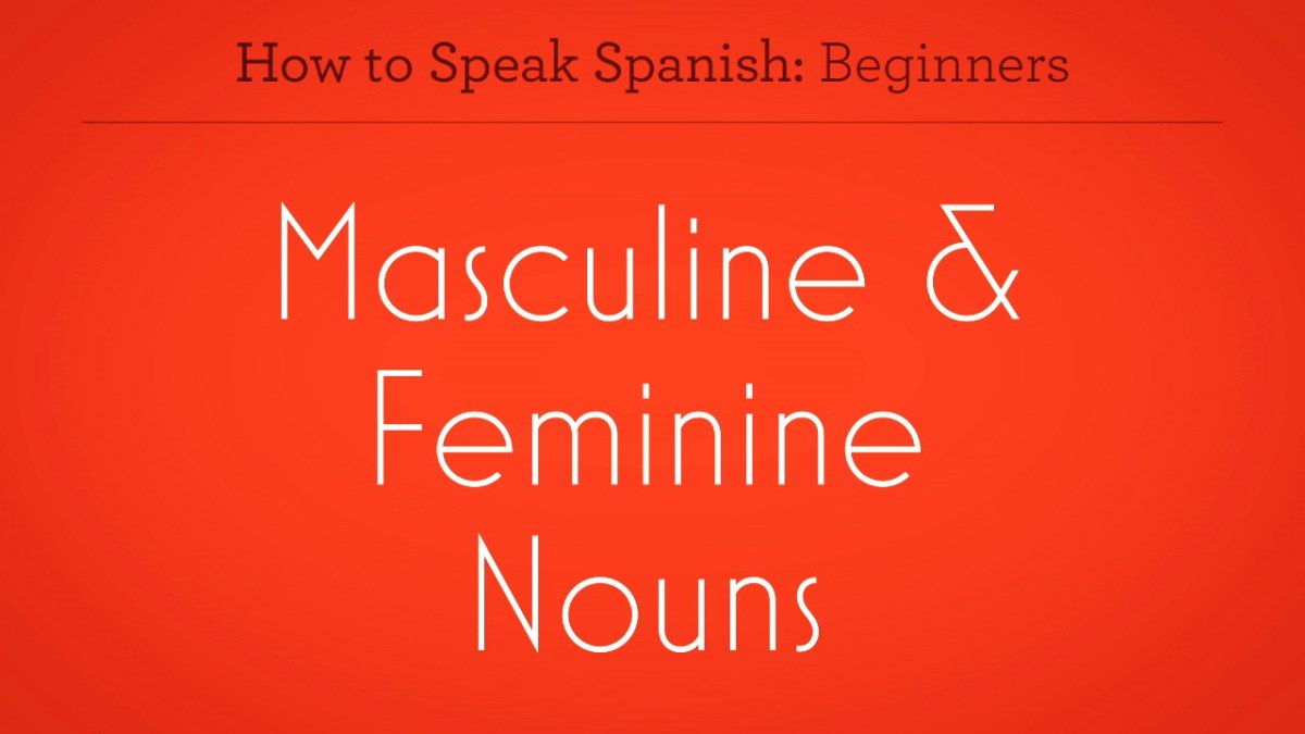 how-to-use-masculine-feminine-nouns-in-spanish-howcast