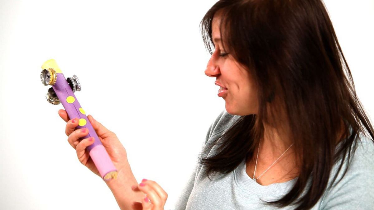 How to Make a Bottle Cap Shaker out of a Wooden Dowel Howcast